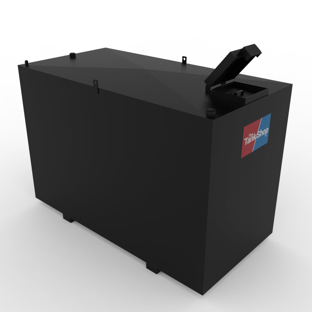 Steel Bunded Waste Oil Tank - 1800 Litres Capacity with Lockable Lid