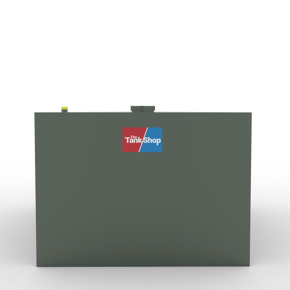2000 Litre Steel Single Skin Oil Tank With Lockable Lid - Low Profile