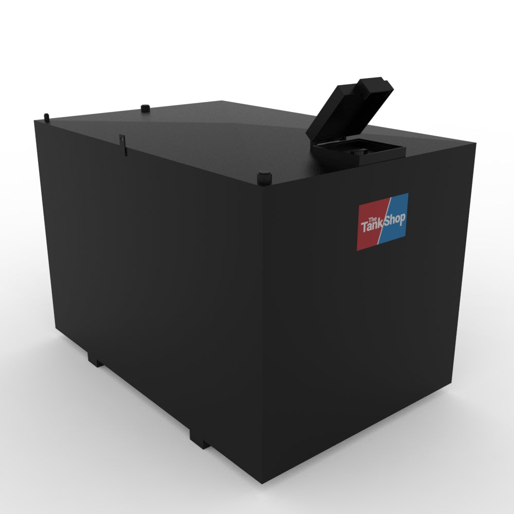 Steel Bunded Waste Oil Tank - 2400 Litres Capacity with Lockable Lid