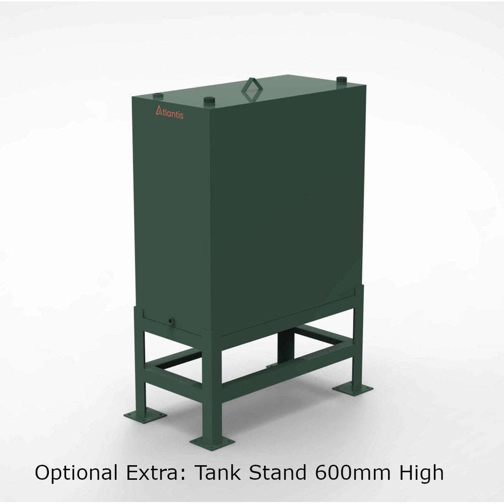 900 Litre Atlantis Steel Single Skin Oil Tank  SIS.900 on a stand