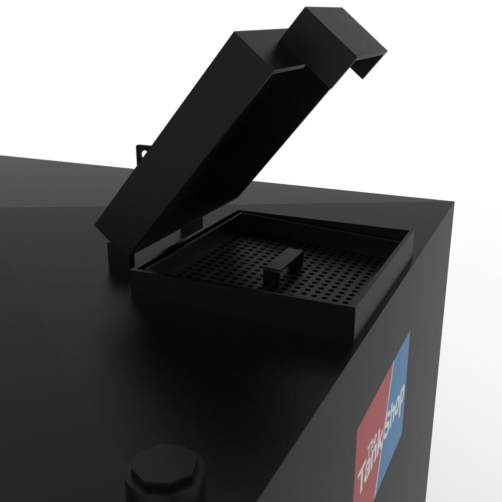 Steel Bunded Waste Oil Tank - 900 Litres Capacity with Lockable Lid