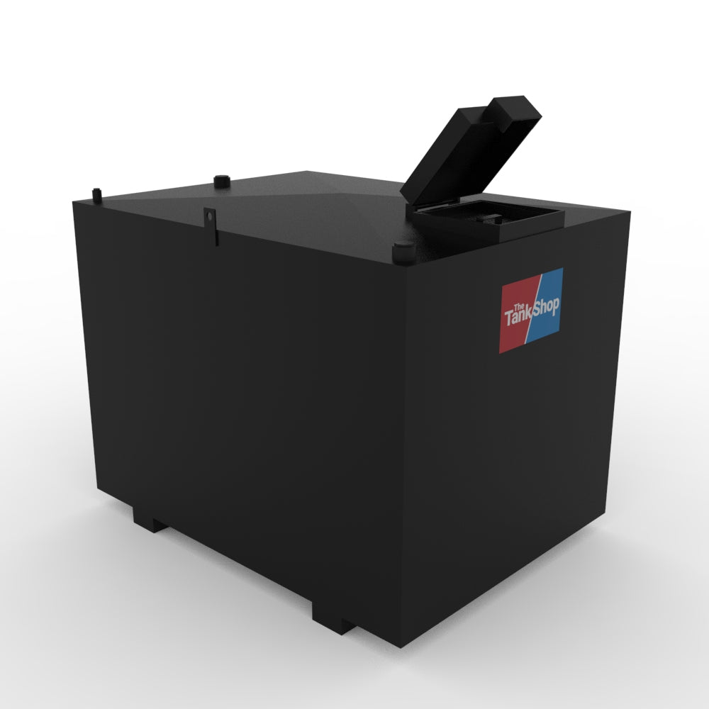 Steel Bunded Waste Oil Tank - 900 Litres Capacity with Lockable Lid