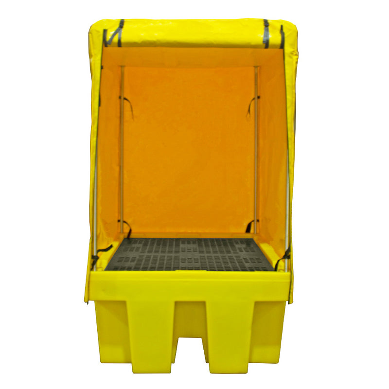 IBC Spill Pallet Bund with Soft Cover - 1100 Litre Sump - Romold BB1C