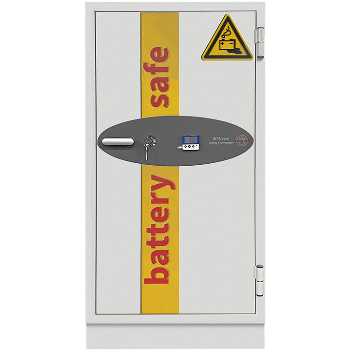 Phoenix BS1931K Battery Commander Safe | 90 Min Fireproof Li-ion Charging Cabinet - Key Lock