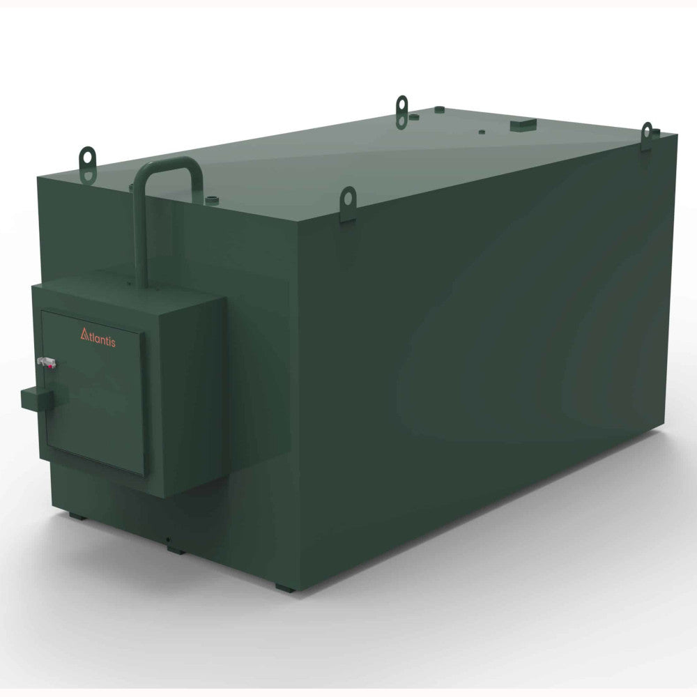 Atlantis 10000 Litre Steel Bunded Oil Tank c/w Fill Point Cabinet