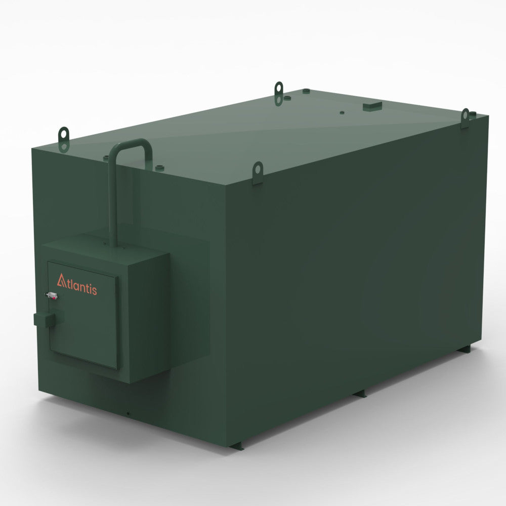 Atlantis 15000 Litre Steel Bunded Oil Tank c/w Fill Point Cabinet