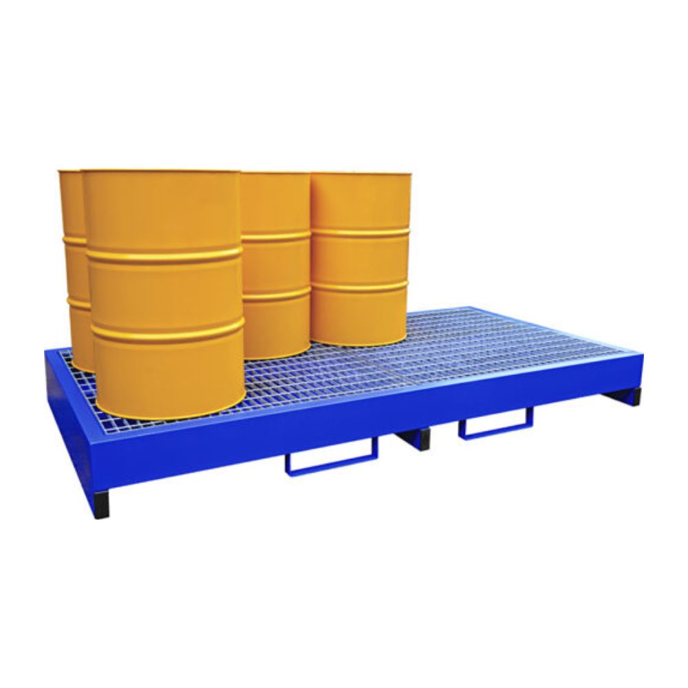 Steel Spill Pallet for 8 x 205 Litre Drums