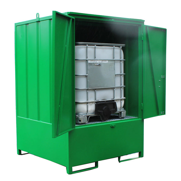 Steel Bunded Drum Storage Unit - 4 Drum or Single IBC Storage Cabinet