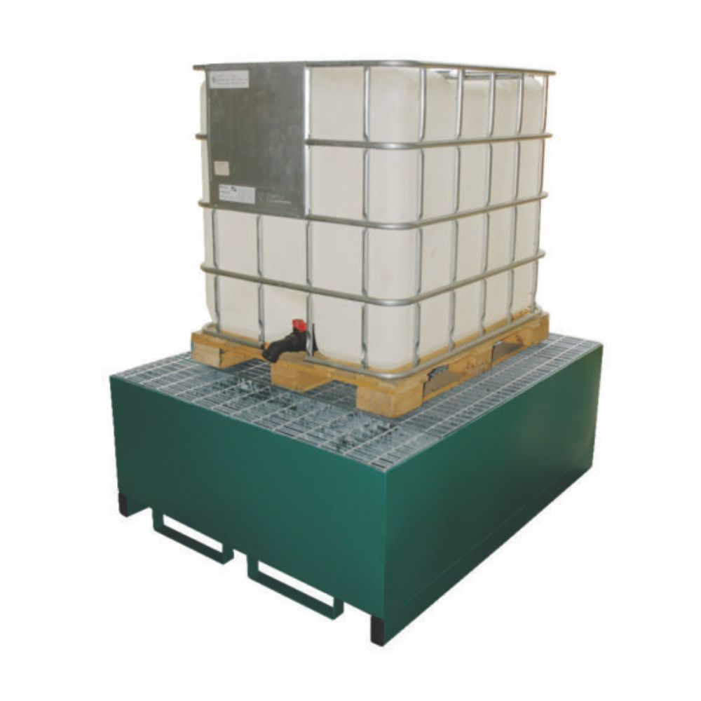 Steel IBC Spill Pallet for 1 x 1000 Litre IBC