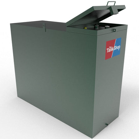 600 Litres Steel Bunded Oil Tank with Lockable Lid