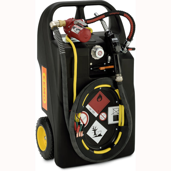 Cemo 60 Litre Petrol Trolley with 12 Volt Pump