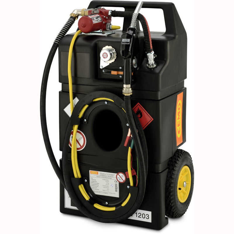 Cemo 95 Litre Petrol Trolley with 12 Volt Pump