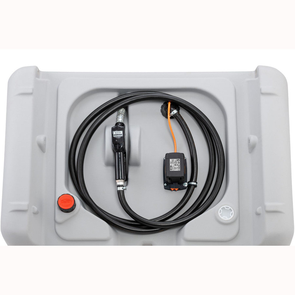 Cemo 440 Litre Transportable Diesel Tank - Cordless Battery Powered