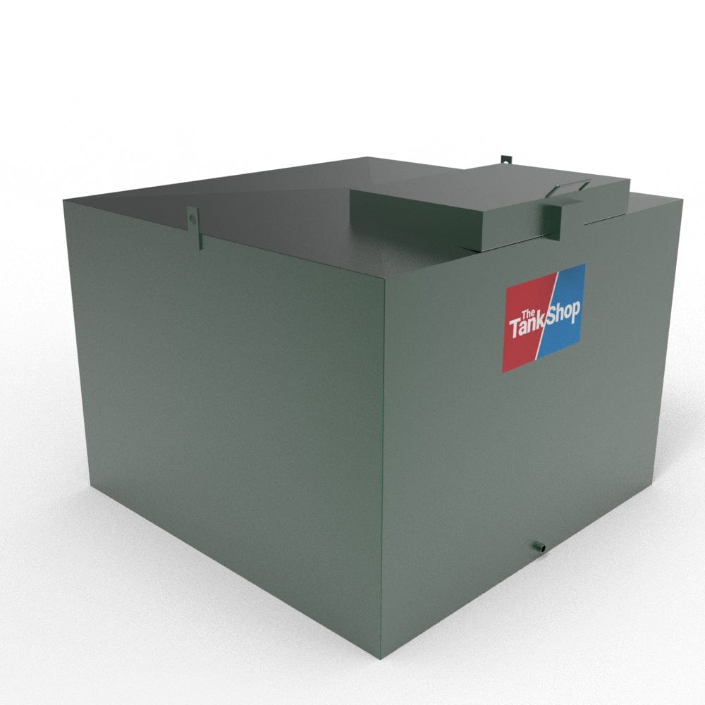 1225 Litres Steel Bunded Low Profile Oil Tank with Lockable Lid