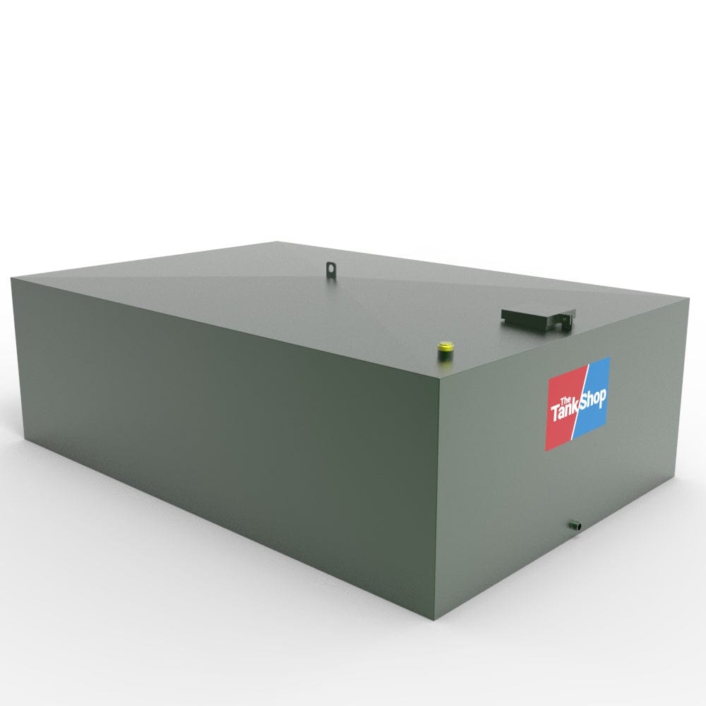 1350 Litre Low Profile Steel Single Skin Oil Tank With Lockable Lid from The Tank Shop