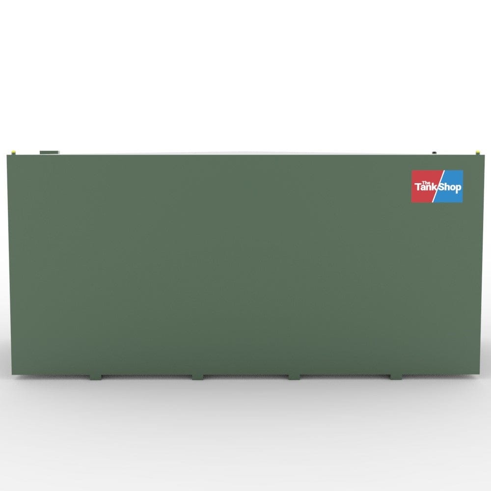 The Tank Shops 15000 Litre Steel Bunded Oil tank with Channel Runners Side View