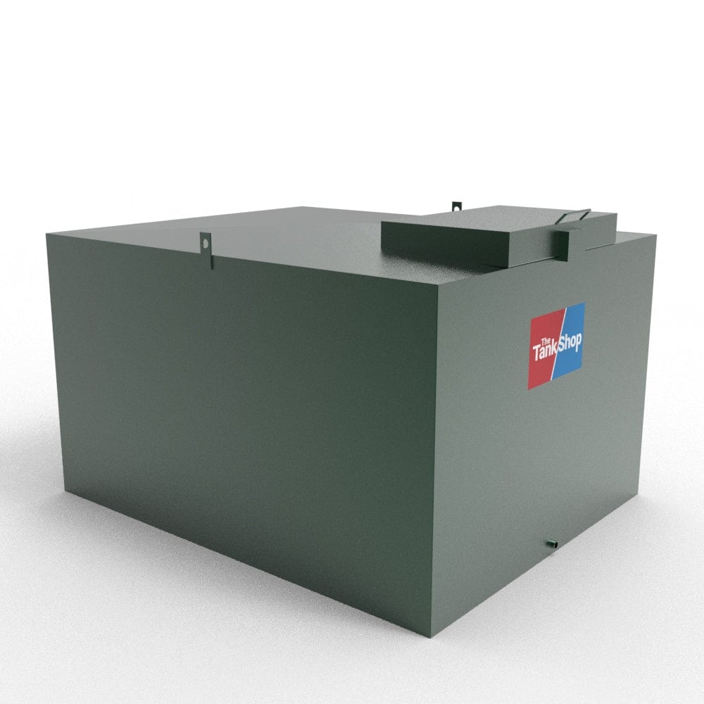 800 Litres Steel Bunded Oil Tank with Lockable Lid - Low Profile