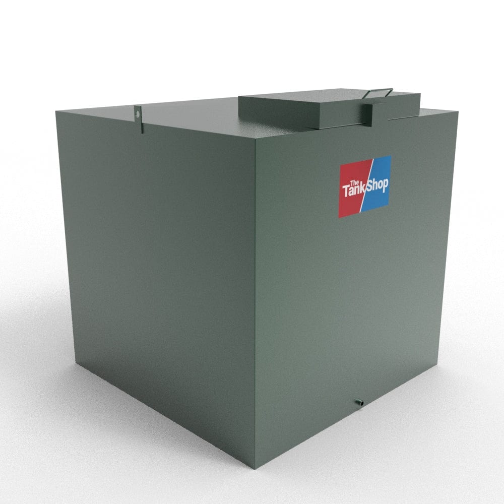 1500 Litres Steel Bunded Oil Tank with Lockable Lid - Cube