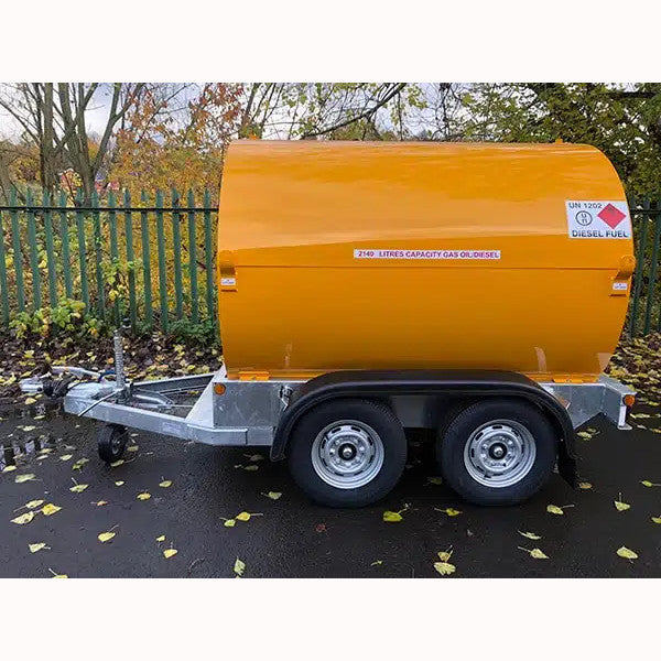Transportable Highway Tow Twin Axle Diesel Bowser - 2140 Litres