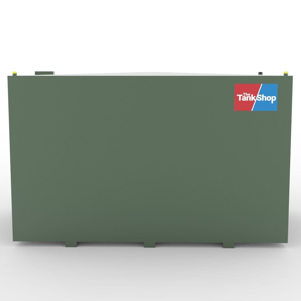 The Tank Shops 5000 Litre Steel Bunded Oil tank with Channel Runners Side View