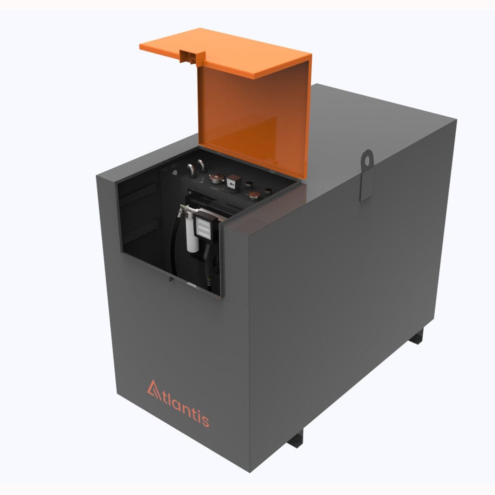 Atlantis 1350 Litre Steel Bunded Diesel Tank with Open Lid