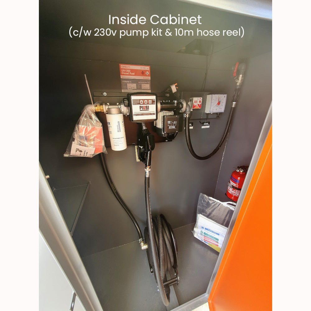 Atlantis 7500 Litre Steel Bunded Diesel Tank with 230V Pump Kit