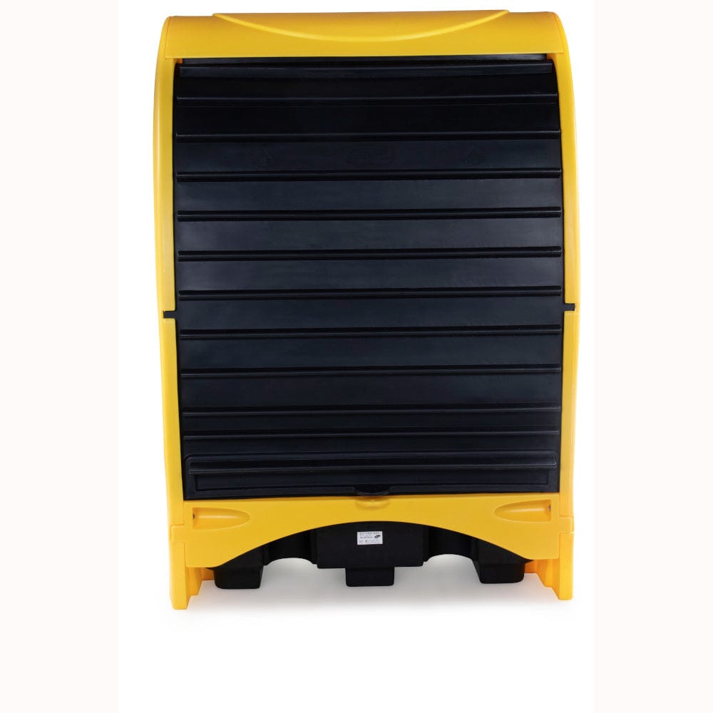 2 Drum Spill Pallet With Hardcover - Jonesco SJC2-YE-BK-B-A