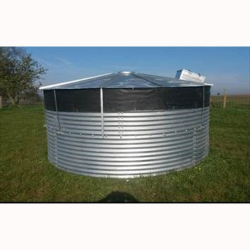68000 Litre Galvanised Steel Water Storage Tank (21ft x 7ft 6in)