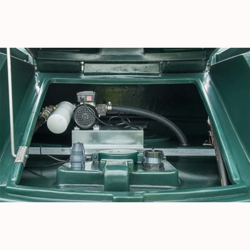 Carbery 2500 litre palstic bunded diesel dispenser inside cabinet FPGR2500VS
