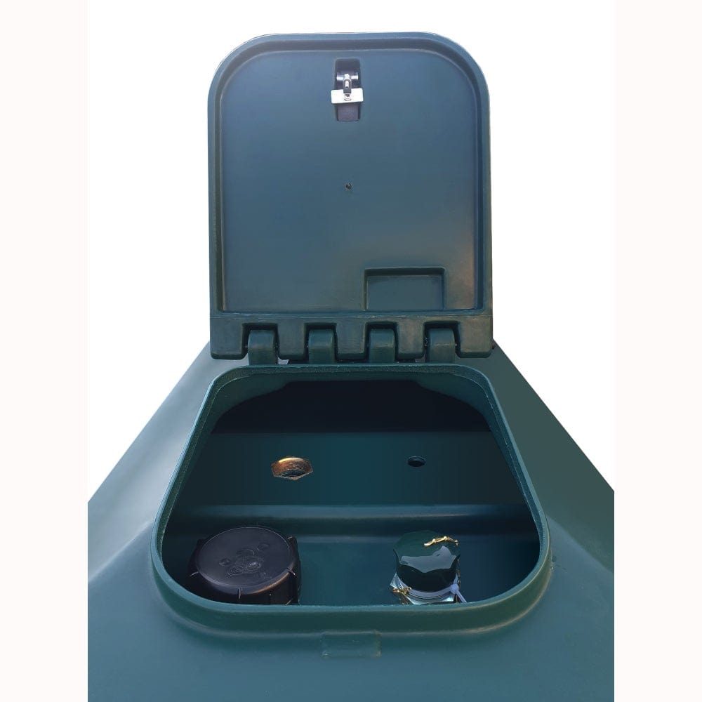 Atlantis 1250 Litre Slimline Bunded Oil Tank open lid