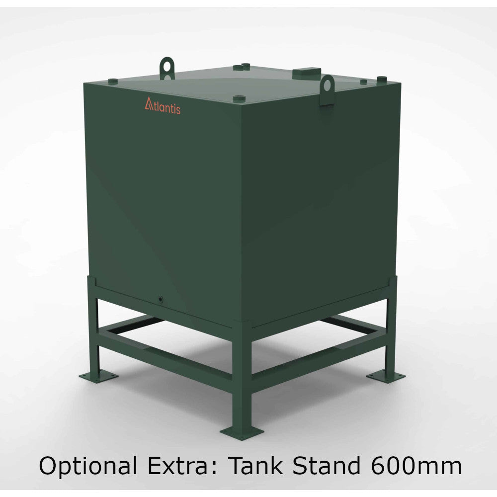 1800 Litre Atlantis Steel Bunded Oil Tank  BUS.1800  on a Stand
