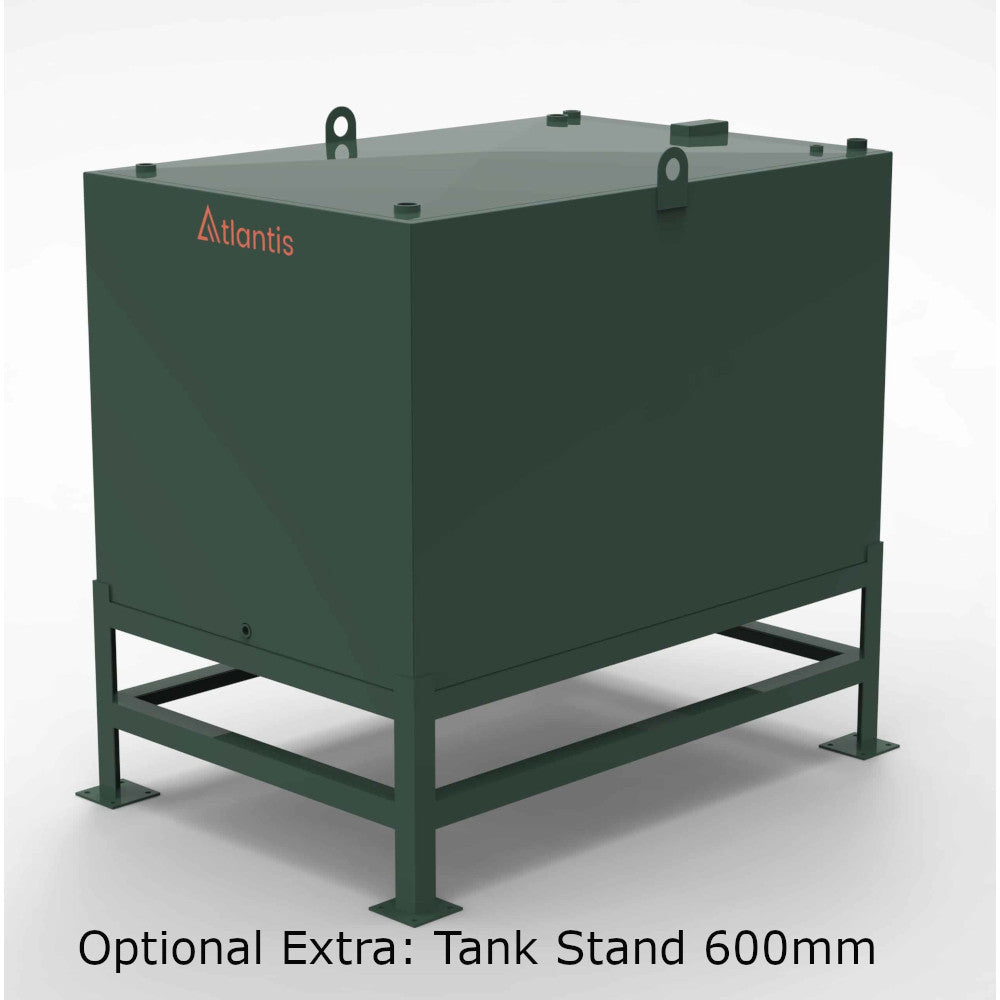 2700 Litre Atlantis Steel Bunded Oil Tank  BUS.2700 on a stand