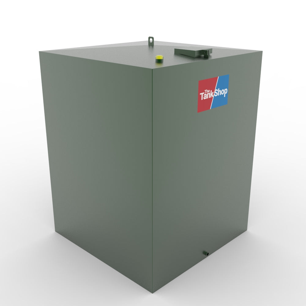 1000 Litre Steel Single Skin Oil Tank With Lockable Lid - Tall