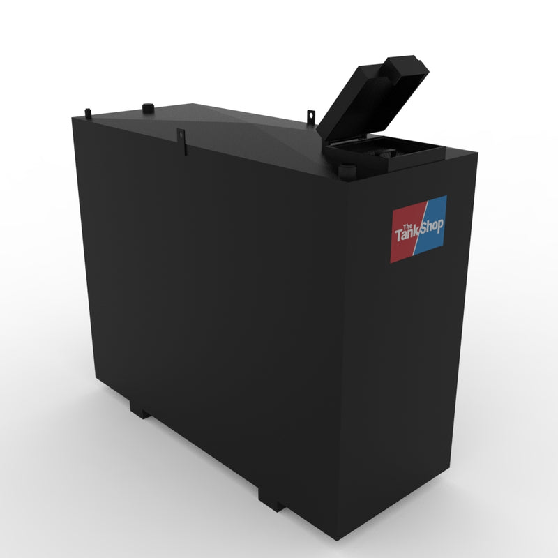 Steel Bunded Waste Oil Tank - 1000 Litres Capacity with Lockable Lid
