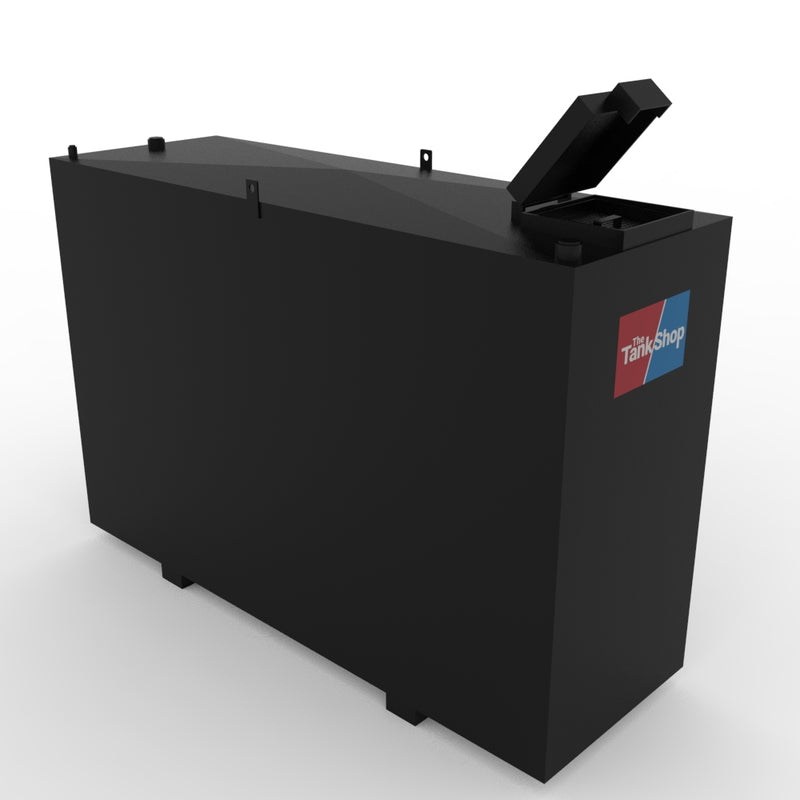 Steel Bunded Waste Oil Tank - 1100 Litres Capacity with Lockable Lid