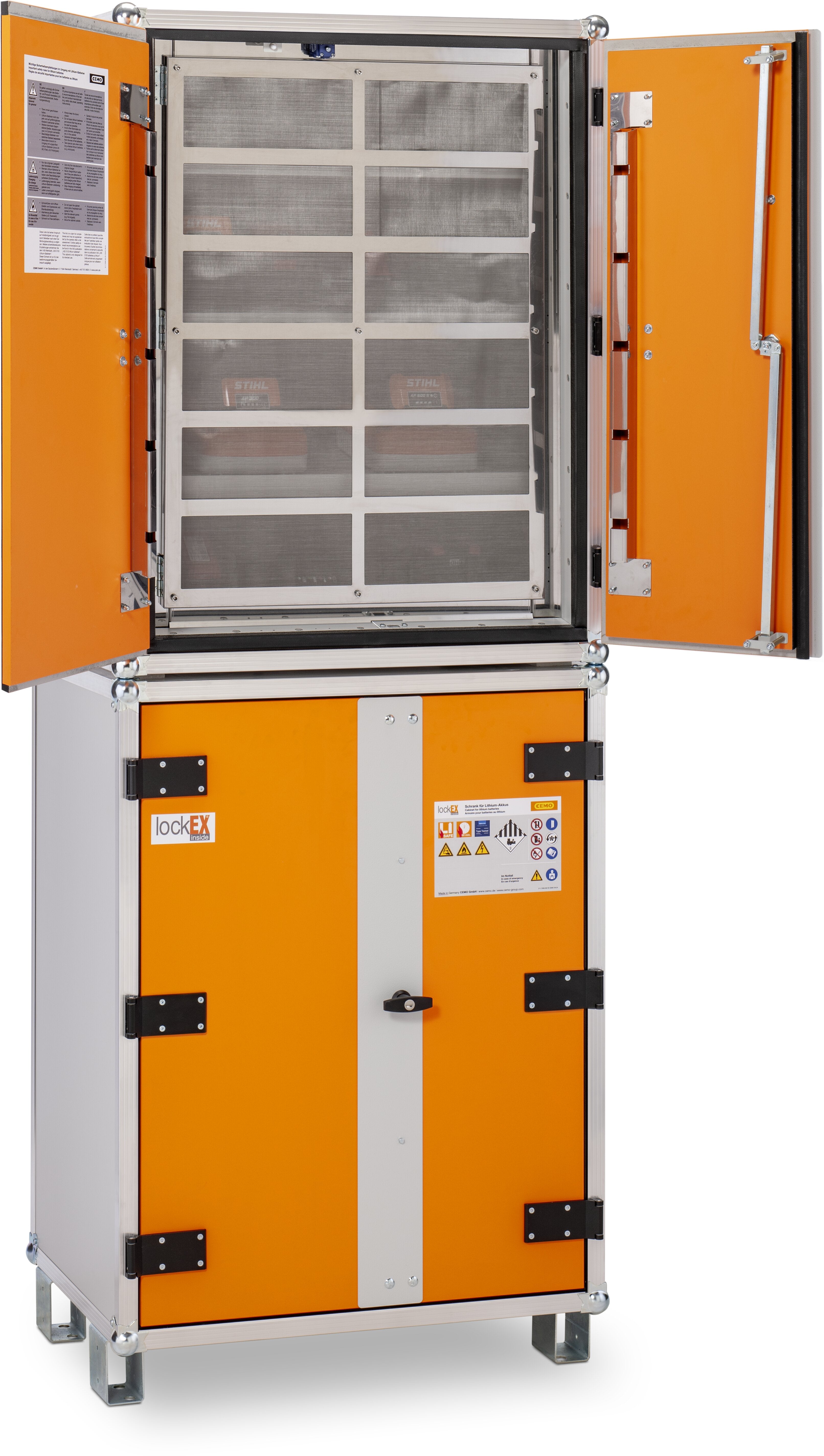 Lithium-Ion Battery Charging And Storage Cabinet 660W x 810D x 2130H -  Cemo 12048