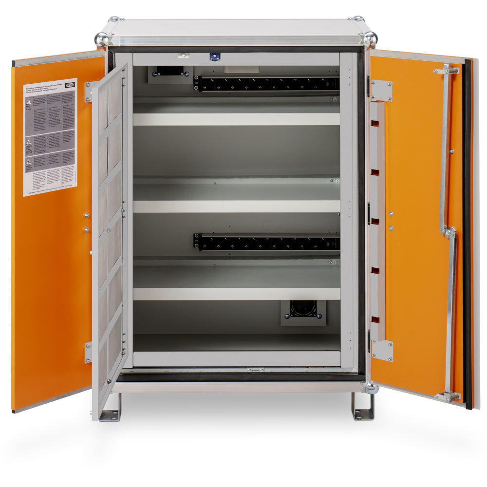 Lithium-Ion Battery Charging And Storage Cabinet 660W x 810D x 1110H -  Cemo 112114GB