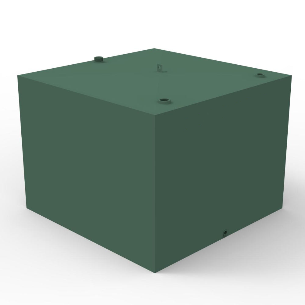 1350 Litre Steel Single Skin Oil Tank - Square