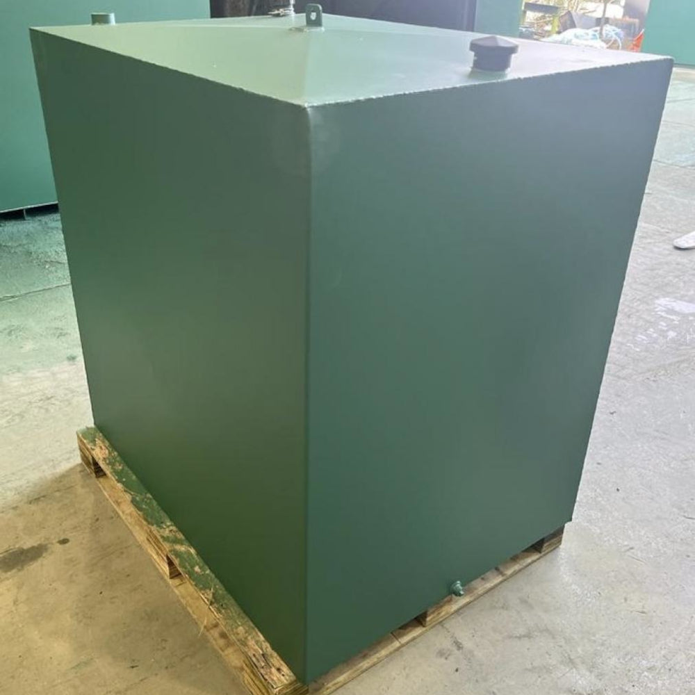 1350 Litre Steel Single Skin Oil Tank - Square