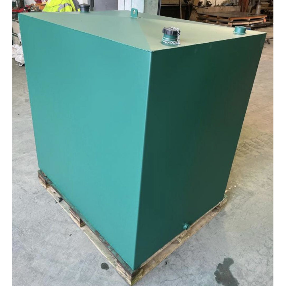 1350 Litre Steel Single Skin Oil Tank - Square