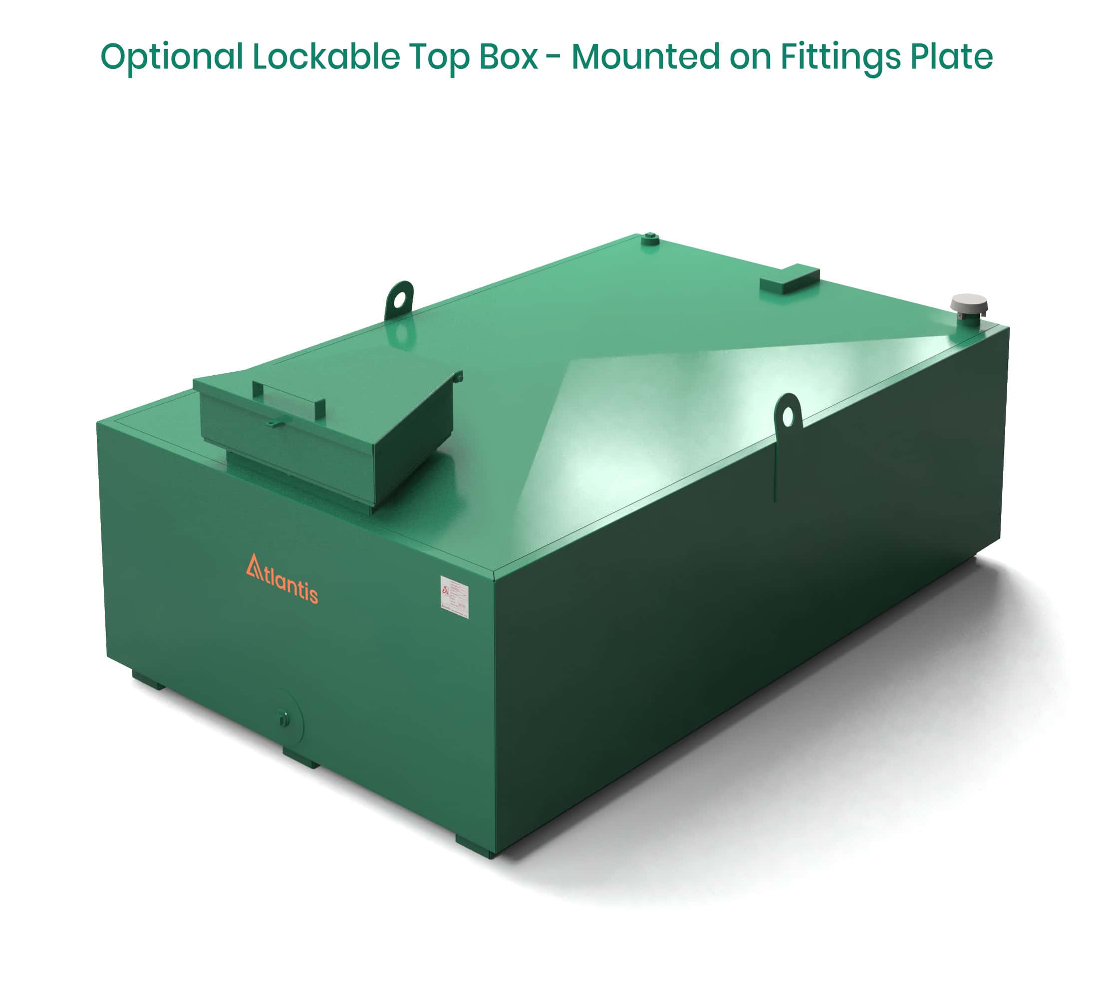Atlantis 1250 Litre Imperium Steel Bunded Oil Tank - Low Profile