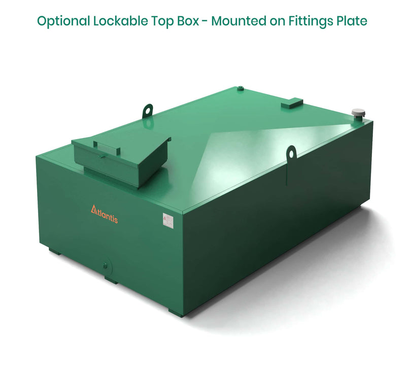 Atlantis 1250 Litre Imperium Steel Bunded Oil Tank - Low Profile