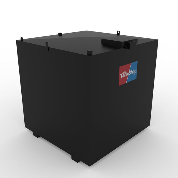Steel Bunded Waste Oil Tank - 1500 Litres Capacity with Lockable Lid - Cube