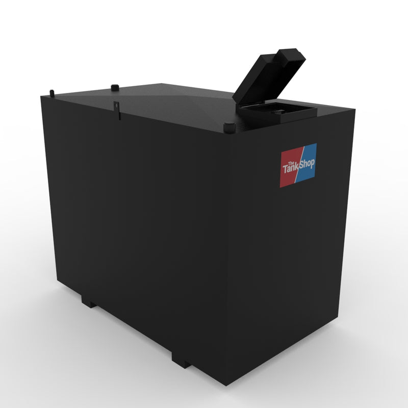Steel Bunded Waste Oil Tank - 1500 Litres Capacity with Lockable Lid