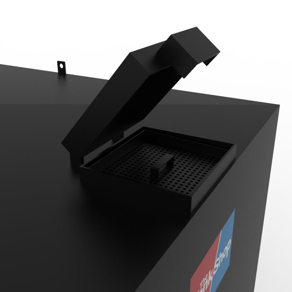 Steel Bunded Waste Oil Tank - 2400 Litres Capacity with Lockable Lid