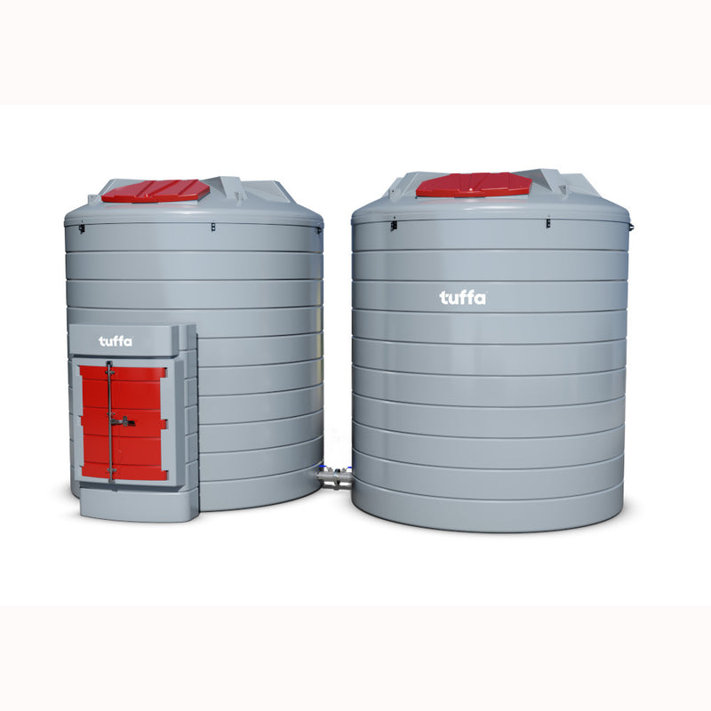 30000 Litre Plastic Bunded Diesel  Dispensing Tank - Tuffa Tanks 30000VBFS