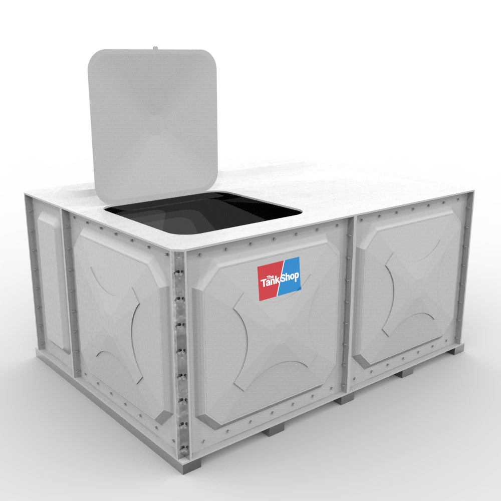 3000 Litre Sectional GRP Water Tank - Low Profile