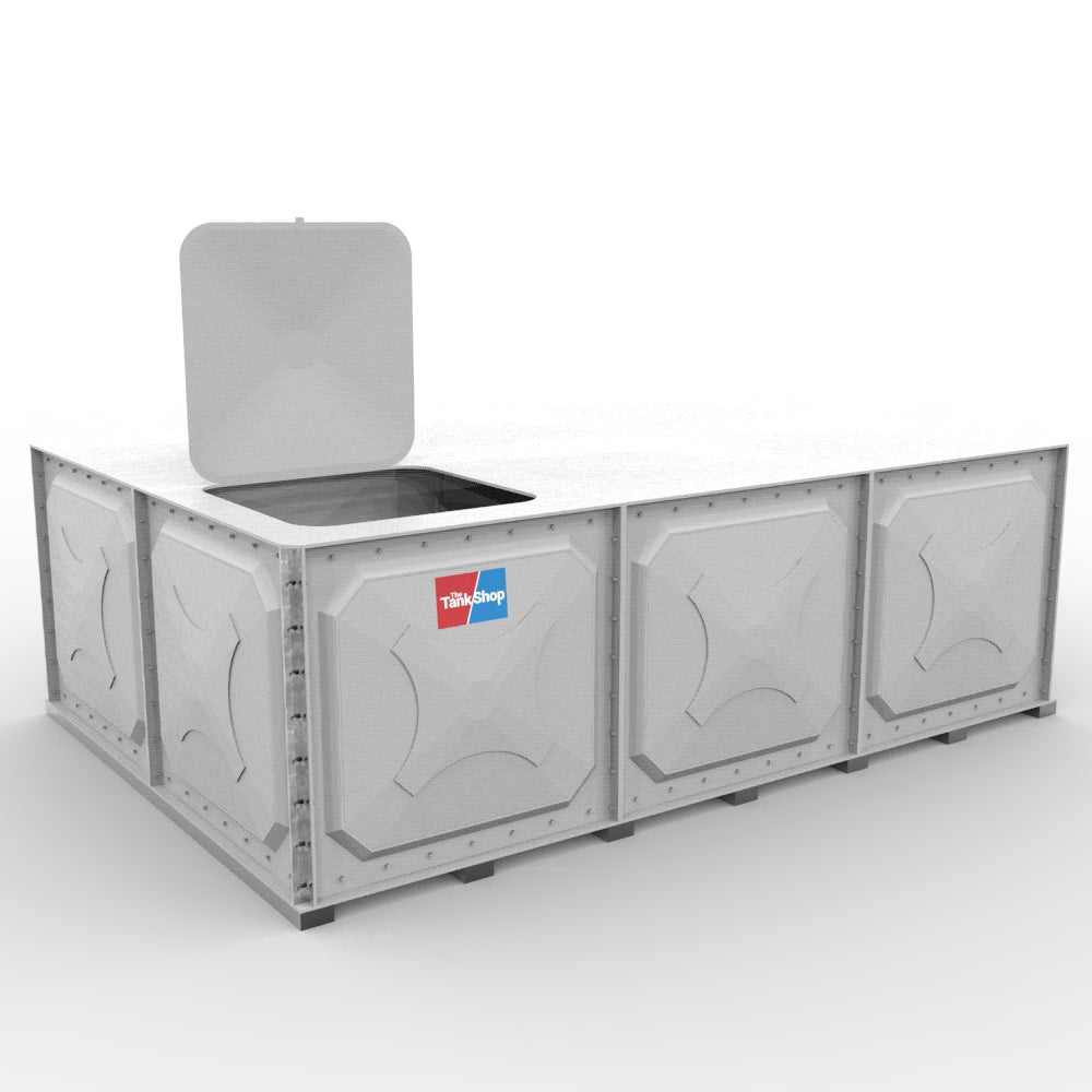 6000 Litre Sectional GRP Water Tank - Low Profile