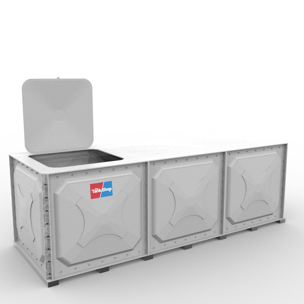 3000 Litre Sectional GRP Water Tank - Slimline