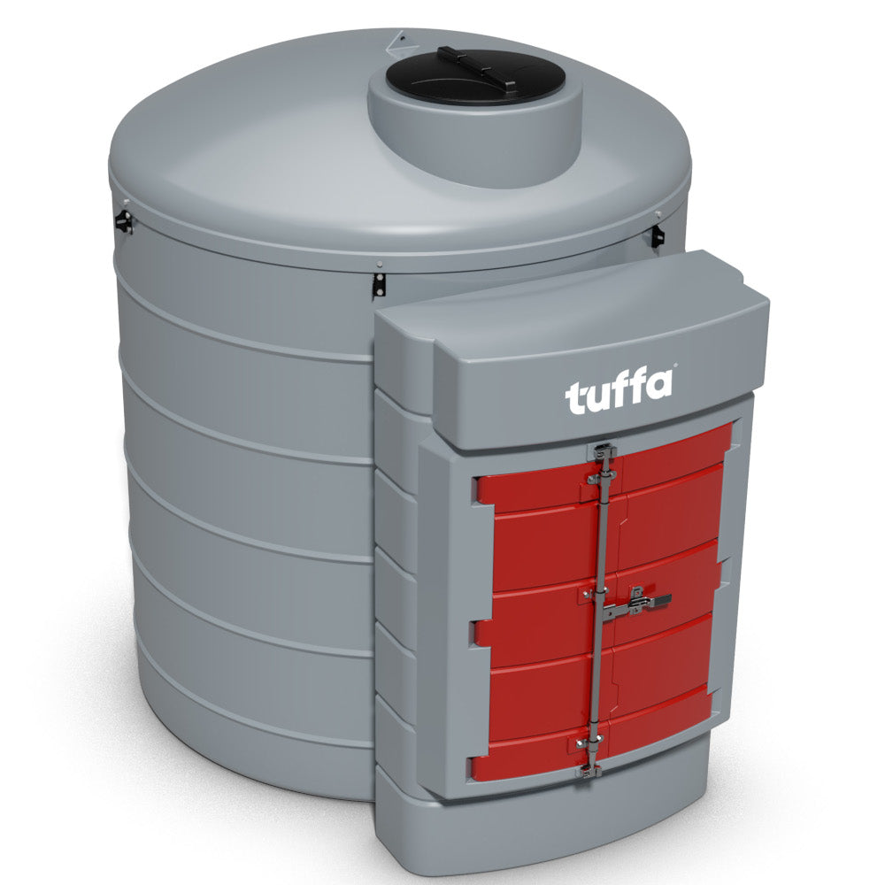 3500 Litre Plastic Bunded Diesel  Dispensing Tank - Tuffa Tanks 3500VBFS